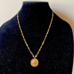 Classy beaded chain necklace